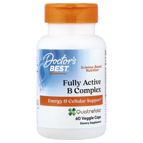 Doctor's Best, Complex B Activ cu Quatrefolic, 60 Capsule vegetariene