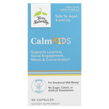 Terry Naturally, Calm Kids, Idade 4 e Acima, 60 Comprimidos