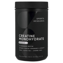 Sports Research, Creatin-Monohydrat, ungeschmackt, 2,2 Pfund (1 kg)