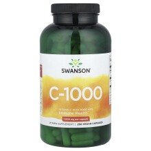 Swanson, C-1000, Vitamin C mit Rosenbeeren, 1.000 mg, 250 Kapseln