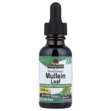 Nature's Answer, Mullein Levél, Folyékony Extrakt, Etil-alkoholmentes, 1 fl oz (30 ml)