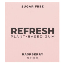 Refresh Gum, Gomma Vegetale, Fragola, 12 Pezzi