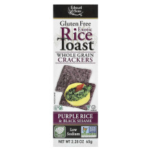 Edward & Sons, Exotiinen Riisi Toast, Täysjyvä Leivänkakut, Purppura Riisi & Musta Sesam, 2,25 oz (65 g)