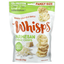 Whisps, Parmezaan Kaas Crisps, Familiegrootte, 6 oz ( 170 g)