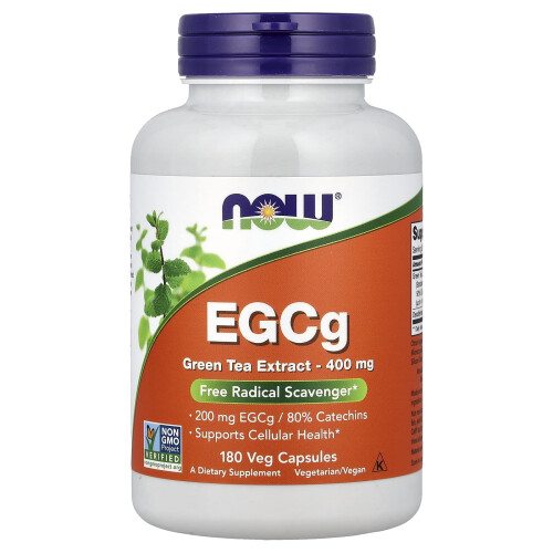 NOW Foods EGCg Green Tea Extract, 400mg - 180 vcaps