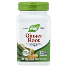 Nature's Way, Ginger Root, 1,100 mg, 100 Vegan Capsules (550 mg per Serving)