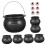 Svart plastkittel godishink set 7 delar 5