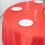 Red Crinkled Taffeta Round Tablecloth 120 in 5