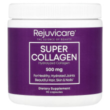 Rejuvicare, Colágeno Super, Colágeno Hidrolisado, 500 mg, 90 Cápsulas
