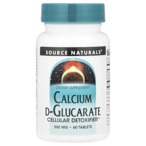 Source Naturals, Calcium D-Glucarate, 500 mg , 60 Tablets