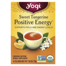 Yogi Tea, Yogi Tee, Positive Energie, Süße Tangerine, 16 Teebeutel, 1,02 oz (29 g)