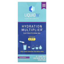 Liquid I.V., Multiplificador de Hidratação, Mistura de Bebida com Eletrólitos, Mirtilo, 10 Pacotes de Adesivo, 0,56 oz (16 g) Cada