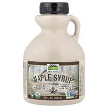 NOW Foods, Real Food, Organic Maple Syrup, Grade A, Dark Color, 16 fl oz (473 ml)