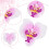 20 db mesterséges orchidea virágfej 3