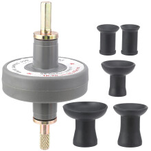 Kit per lappatura delle valvole con 5 piatti aspiranti neri