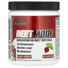 EVLution Nutrition, BeetMode, Geconcentreerde Beet Kristallen, Black Cherry, 6,88 oz (195 g)