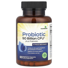 Futurebiotics, Probiotico Plus Prebiotico, 50 Miliardi di CFU, 60 Capsule Vegetariani (25 Miliardi di CFU per Capsula)