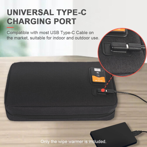 Θερμαντήρας μωρομάντηλων USB με ρυθμιζόμενη θερμοκρασία, οθόνη και θερμομόνωση – 1