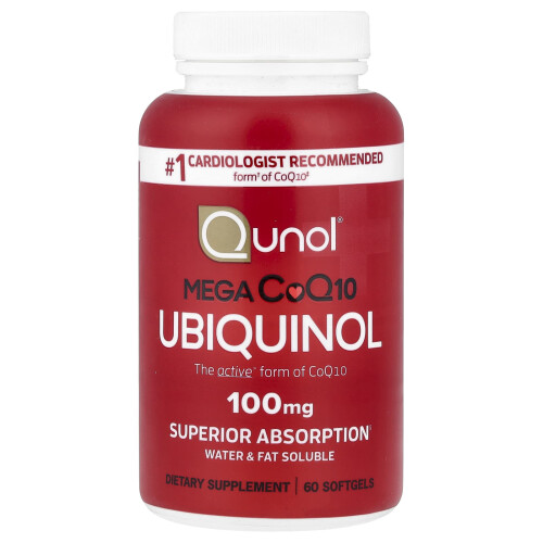Qunol, Mega CoQ10 Ubiquinol, 100 mg, 60 Μυώδεις Σφαιρίδια