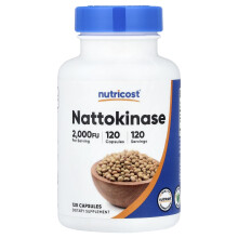 Nutricost, Nattokinase, 100 mg (2.000 FU), 120 Kapsler