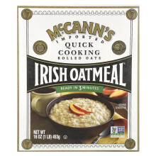 McCann's Irish Oatmeal, McCann's Ierse Oatmeel, Snelle Kookgerechtte Gerolde Aardappelmeel, 16 oz (453 g)