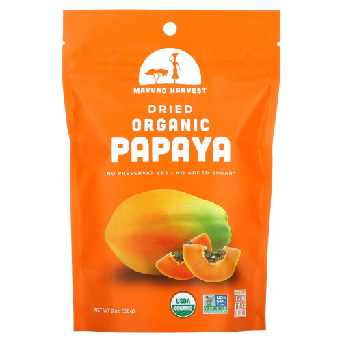 Papaya Seca Orgánica, 2 oz (56 g)
