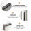 Cabinet Pulls Black Golden Invisible 4 pcs 2