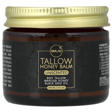 Maju Superfoods, Tallow Honey Balm, Bez vůně, 2 fl oz (59,15 ml)