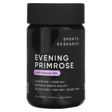 Sports Research, Primrose da Noite, Óleo Extraído a Frio, 1,300 mg, 30 Softgels
