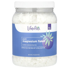 Life-flo, Életfolyam, Tiszta Magnézium pelyhek, Szuper koncentrált, 2,75 lb (44 oz)