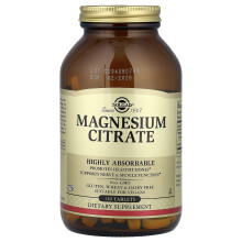 Solgar, Magnesium Citraat, 120 Tablets