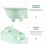 Ceramic Hamster Bathtub Cooling House 1pc 5