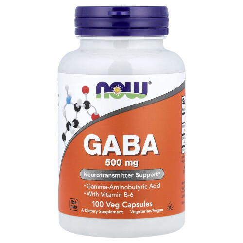NOW Foods NOW Foods, GABA, 100 Cápsulas Veg