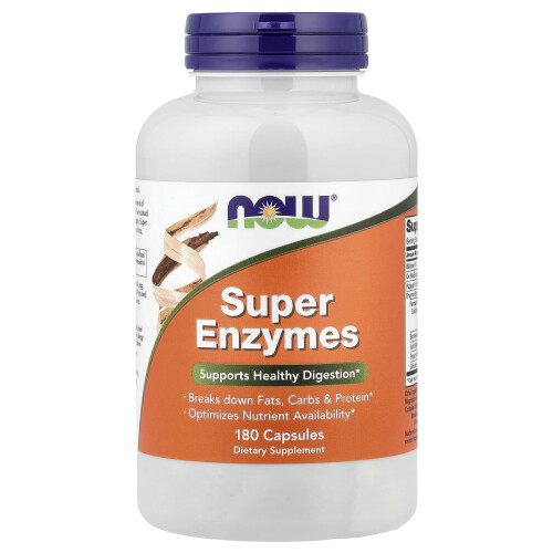 NOW Foods (180 capsules) NOW Digestive Enzymes - Broad Spectrum Enzyme Supplement Capsules