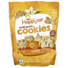 Happy Family Organics, Happy Tot, Multi-Grain Cookies, 2 + Years, Vanilla, 4.4 oz (125 g)