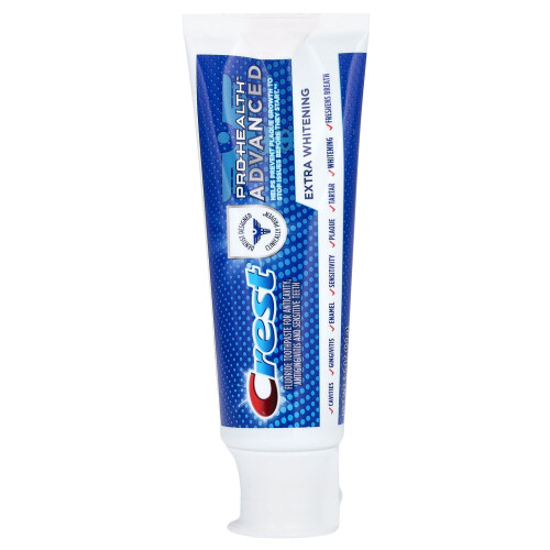Crest Crest, Pro Health Advanced, Fluoride Toothpaste, Extra Whitening, 3.5 oz (99 g)