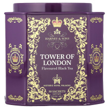Harney & Sons, Tower of London Blend, Friss Fekete Tea Keverék, 30 Zsák, 2,65 oz (75 g)