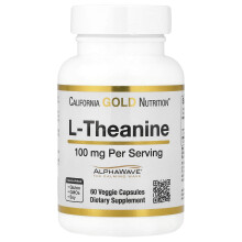 California Gold Nutrition, L-Teanin, AlphaWave-szel, 100 mg, 60 Veggie kapszula
