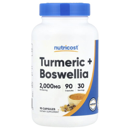 Nutricost, Ingwer + Boswellia, 90 Kapseln