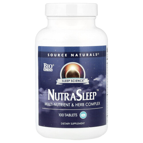 Source Naturals, Επιστήμη Σίπνινγκ, NutraSleep, 100 Φύλλα