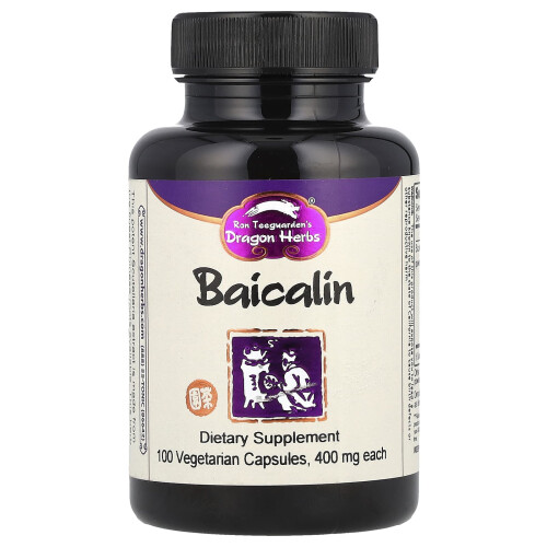 Dragon Herbs, Baicalin, 500 mg, 100 Vegetariánské kapslí