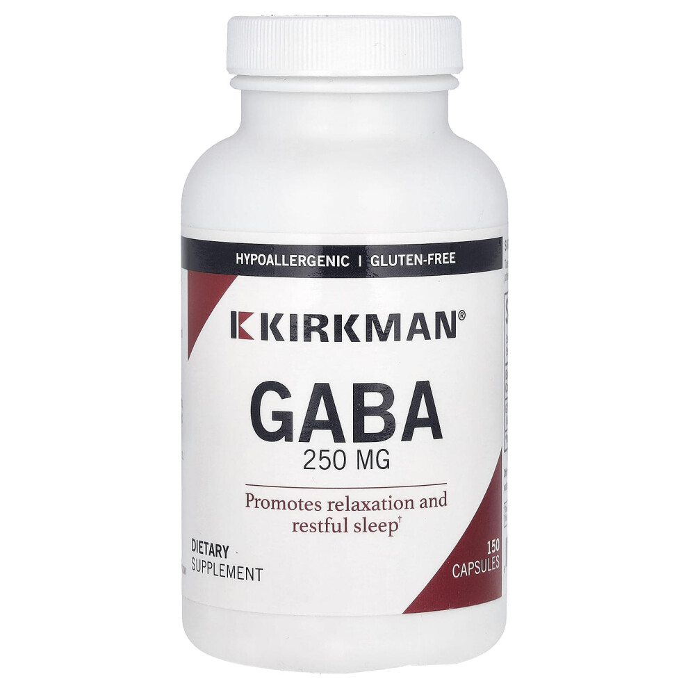 Kirkman Labs , Gaba, 250 Mg, 150 Capsules