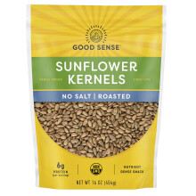 Good Sense, Semi di Girasole, Senza Sale, Arrostiti, 16 oz (454 g)