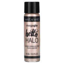 wet n wild, MegaGlo, Hello Halo-Flüssig-Highlighter, 304A Halo, Goodbye, 0.5 fl oz (15 ml)