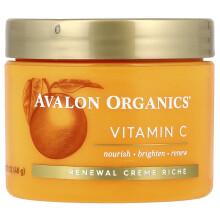 Avalon Organics, Vitamine C, Vernieuwing Creme Riche, 1.7 oz (48 g)