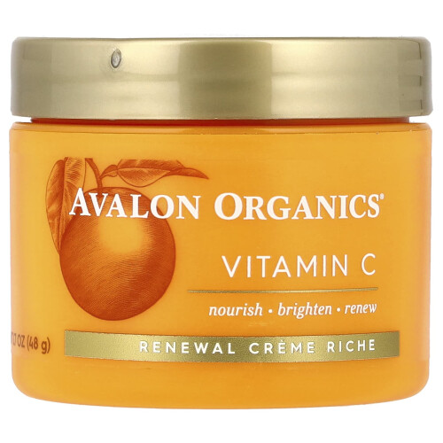 Avalon Organics Avalon Organics, Βιταμίνη C, Ανανεωτική Κρέμα Ριχέ, 1.7 oz (48 g)