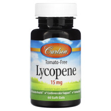 Carlson, Lycopene-vrij, 15 mg, 60 Zachte Gelcapsules