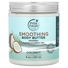 Petal Fresh, Czysty, Gładki Krem do Ciała, Kokos, 8 oz (237 ml)