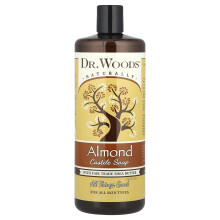 Dr. Woods, Almond Castile Soap med Fair Trade Shea Butter, 32 fl oz (946 ml)