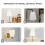 White Plastic Lampshade 11.5 x 10 x 5 cm 3 Pack 3